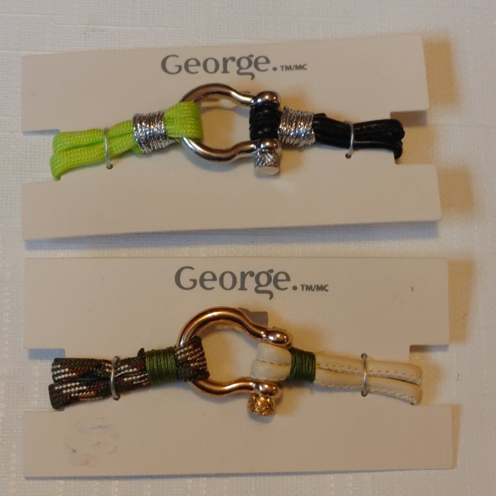 Nautical Paracord Bracelet Lot of 2 BNIP